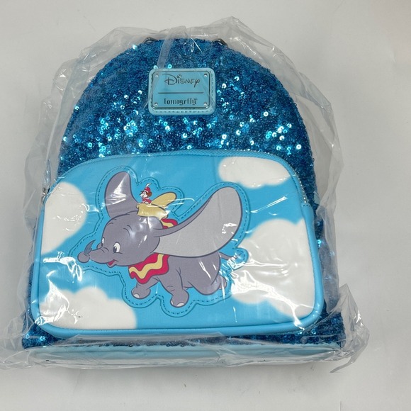 LOUNGEFLY Disney‎ Dumbo Sequin mini backpack NWT main image 4